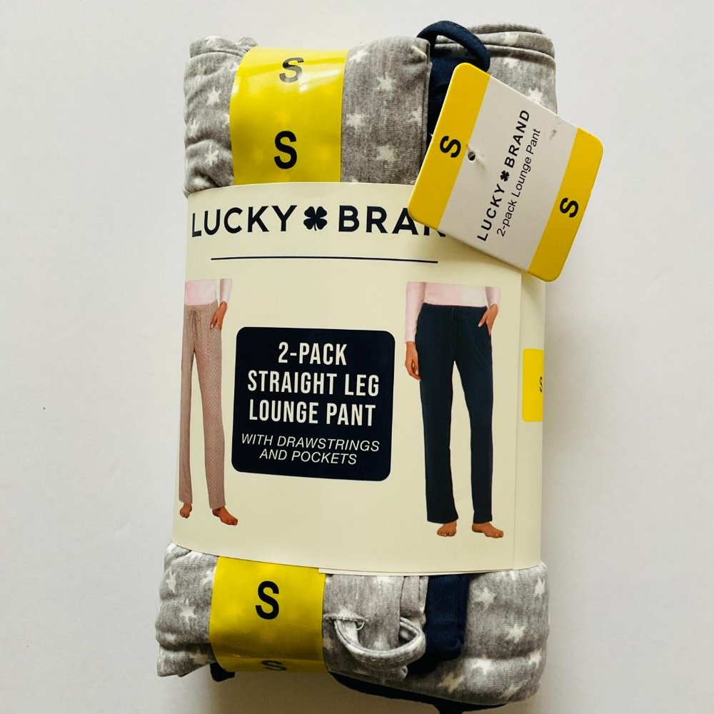 LUCKY BRAND Women's Lounge Pants 2 Pair NIP Size S 4-6 - Picture 3 of 9